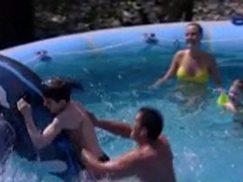 Piscine semi-enterrée tissu ovale Zodiac