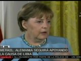 Gaddafi debe renunciar: Merkel