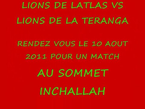 LIONS DE LATLAS VS LIONS DE LA TERANGA 10 AOUT 2011 Dakar Match Test