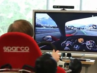 Forza Motorsport 4 - Démonstration du headtracking au Kinect