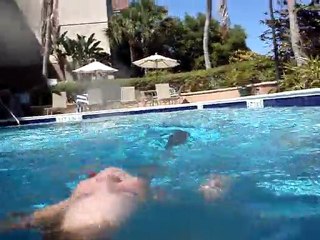Swim Boca's Miss Alyss Teaches Mia Backstroke