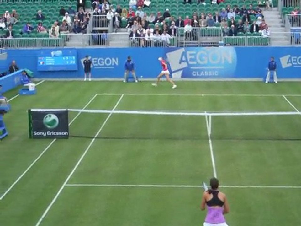 Caroline Garcia vs Naomi Broady 2-6 3-3