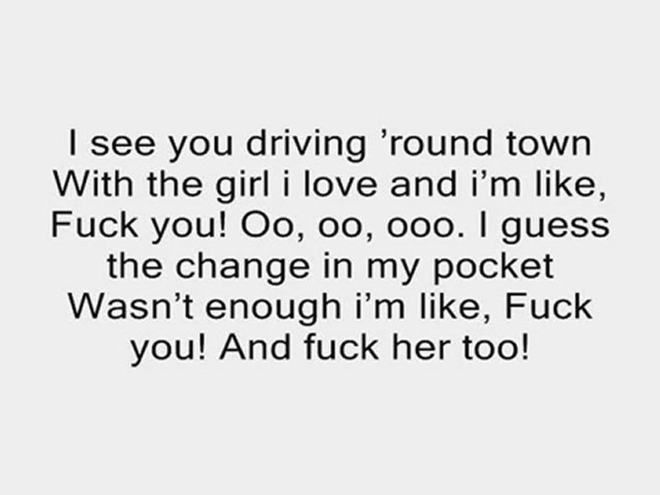 Forget You Cee lo Green acoustic instrumental lyrics backing track karaoke minus one cover version