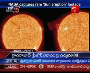 NASA captures rare Sun eruption footage