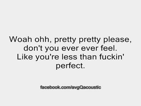 F Perfect Pink acoustic guitar instrumental lyrics backing track karaoke minus one cover version