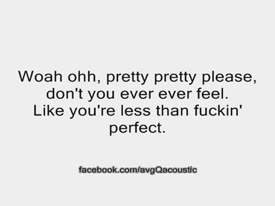 F Perfect Pink acoustic guitar instrumental lyrics backing track karaoke minus one cover version