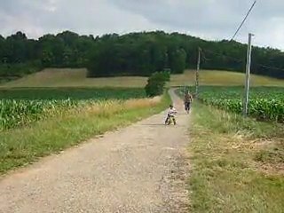 corentin fait du velo