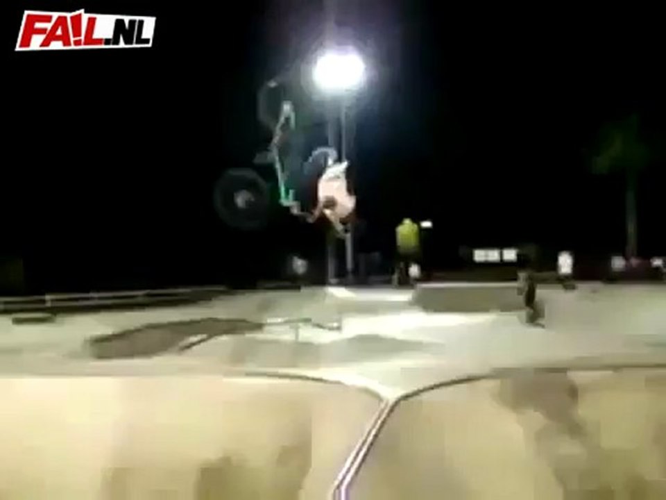 BMX Neckplant   Fail