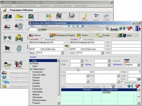Destinataire: Supprimer Optimizze - ERP - V12