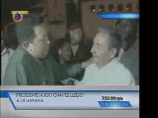 Presidente Chavez llega a Cuba