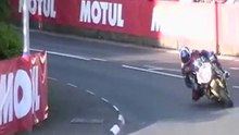 Isle of Man practice crash IOM TT 2011 Build Up