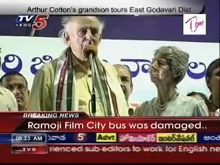 Arthur Cotton's Grandson tours East Godavari District