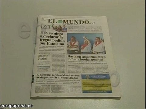Periodicos vascos hablan sobre tregua de ETA