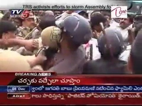 TRS activists efforts to storm Assembly foiled