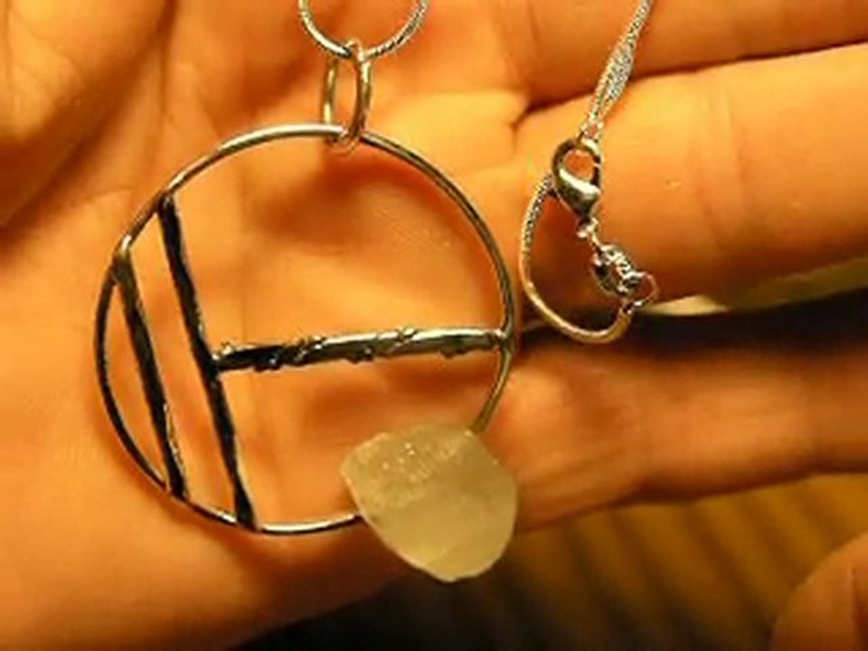 moon over Thia beach Sterling necklace w/Aqua Marine