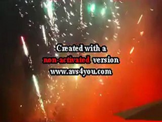 feux d'artifices au Mas Cocoon