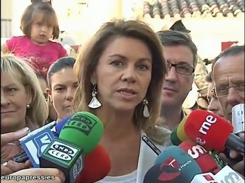 Cospedal pide sacrificios a Zapatero