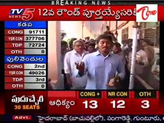 Jagan Visits Counting Centers At Kadapa