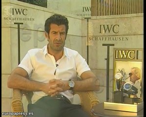 Luis Figo, embajador de los relojes IWC Schaffhausen en Lisb