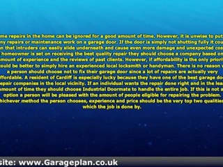 Garage Door Repairs in Cardiff