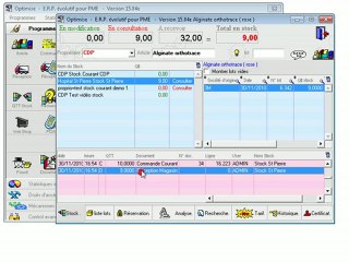 Stocks: Rechercher (nouveau module) Optimizze - ERP - V12