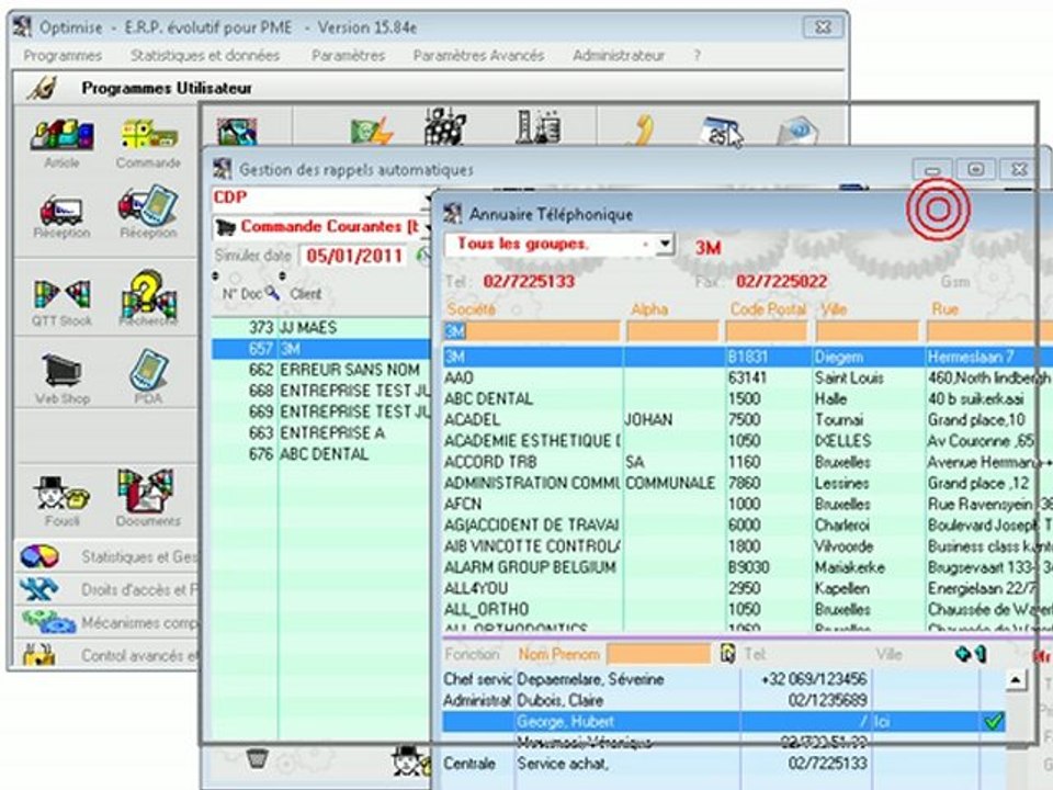 Rappels: Présentation Optimizze - ERP - V12