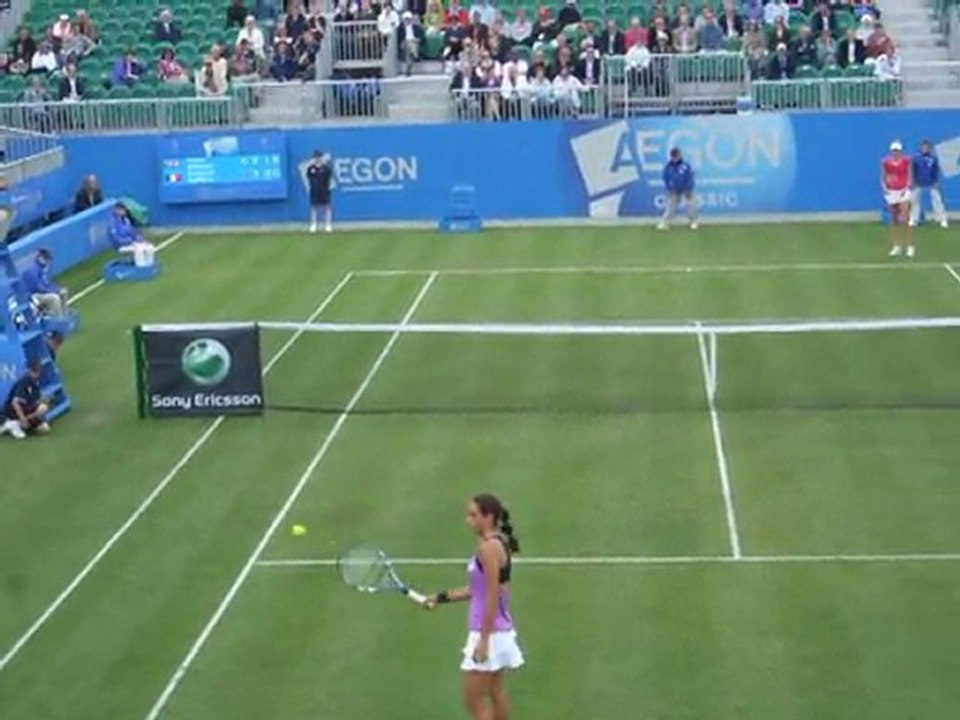 Caroline Garcia vs Naomi Broady 2-6 3-3