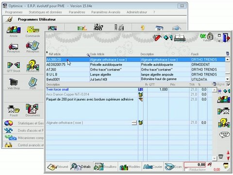 Documents: Encoder par référence fournisseur (module avancé) Optimizze - ERP - V12