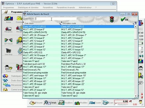 Documents: Encoder par historique des articles déjà commandés (module avancé) Optimizze - ERP - V12