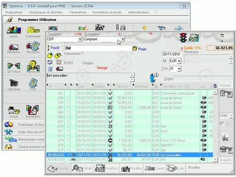 Documents: Date de création & Date d'échéance - Modifier (module avancé) Optimizze - ERP - V12
