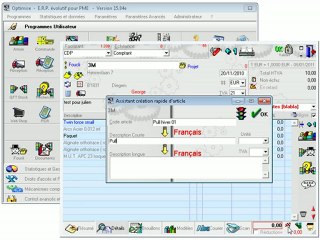Documents: Créer rapidement un article (module avancé) Optimizze - ERP - V12