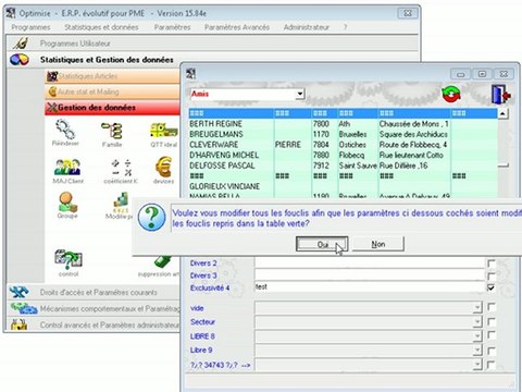 Groupe: Modifier Optimizze - ERP - V12