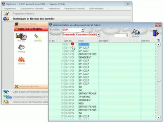Liste des documents: Présentation Optimizze - ERP - V12