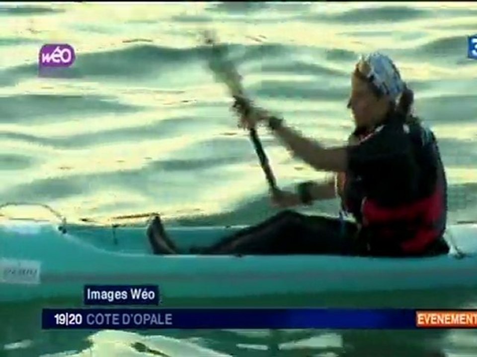 Karine Baillet traversée de la manche en kayak