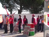 Mouvement de grève des employés de la chaîne de production d’UCCOAR à Carcassonne, le jeudi 9 juin 2011 :