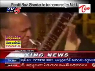 Pandit Ravishankar tobe Honoured by Melborn Univ..
