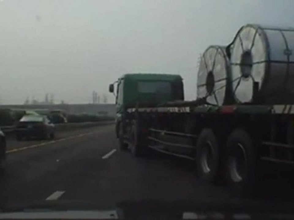 Carambolage en Corée