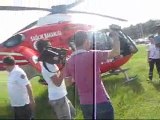 Bartın 'da ayağı kopan hastayı Ambulans Helikopter Samsun 'a götürdü