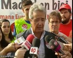 UGT y CCOO de Madrid animan en bicicleta a ir a la huelga