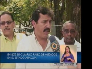 Acatado paro médico en Aragua