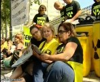 Greenpeace corta la Castellana contra el ATC