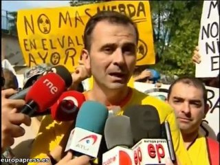 Protestas contra la ubicación del ATC en Zarra