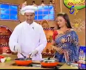 Abhiruchi - Recipes - Batani Bath, Macaroni Cheese Capsicum & Anapakaya Halwa - 01