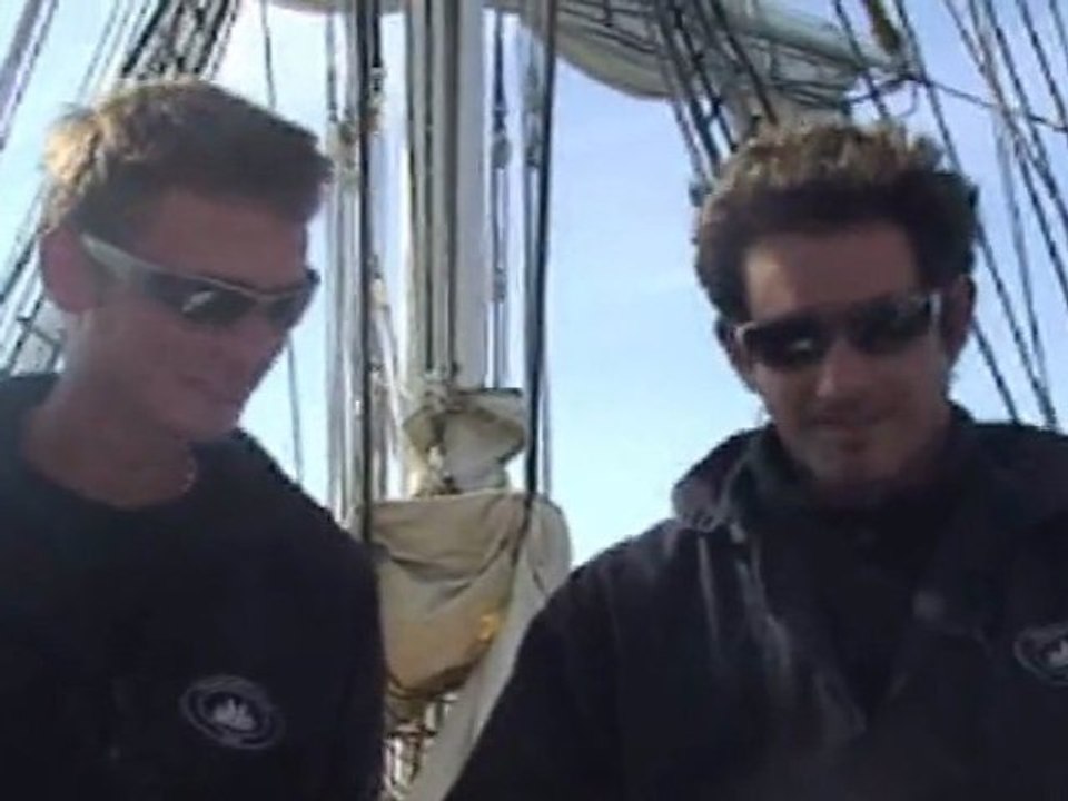 LE BELEM - Traversée Bayonne Nantes - Mai 2011 - Vieux gréement - Entretiens avec l'équipage - Leçon de navigation et matelotage -  part 2 - Bayonne Nantes - mai 2011