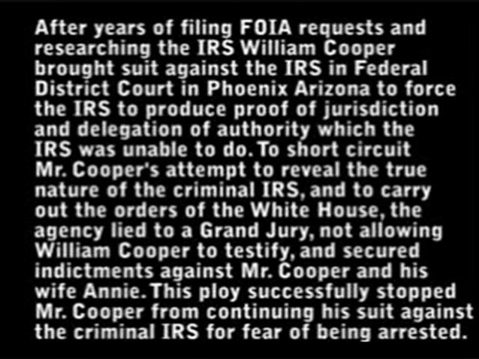 William Cooper predicted 911