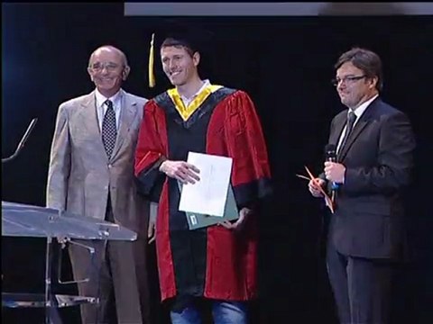 Gilles Mitteau - Bernard Angot - Cérémonie des Diplômes ESC Rennes 2011