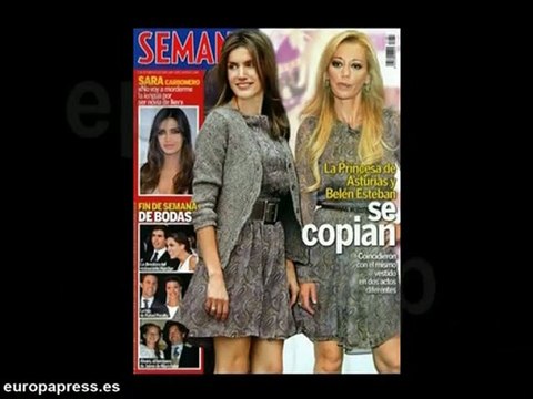 Belen y Doña Letizia comparten vestido