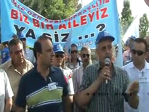 tüpraş izmir rafinerisi eylemi aliağa 9 haziran 2011