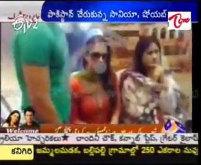 Sania Mirza, Shoaib Malik mobbed on arrival in Pakistan