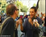 Piquetes de Barcelona intentan que no abran los comerciantes